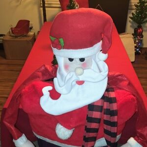 Festive Santa Claus Plush Tee Topper